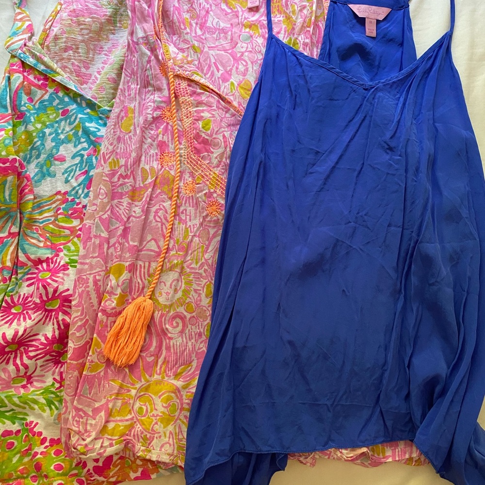 Lilly Pulitzer tank tops x 3 Medium